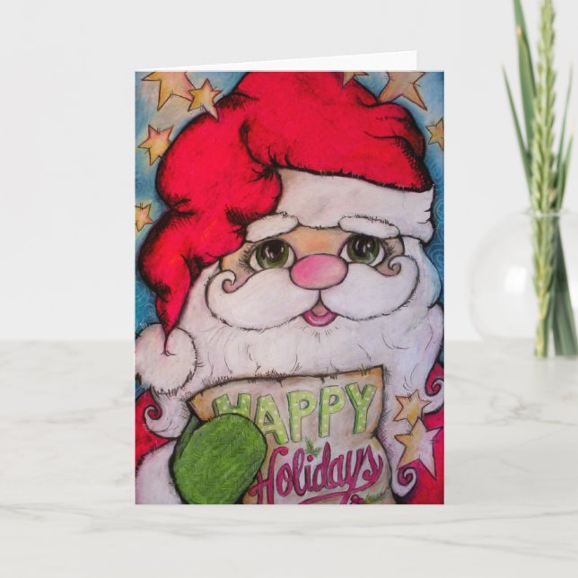 Kommer här jultomten helgkort (Framsida)