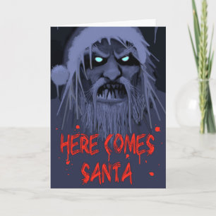 KOMMER HÄR SANTA HELGKORT