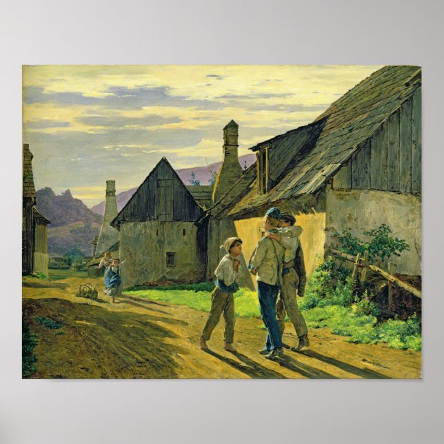 Kommer hem från krig, 1859 poster (Framsidan)