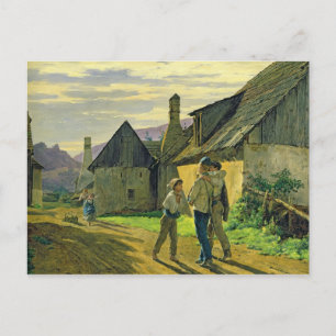 Kommer hem från krig, 1859 vykort