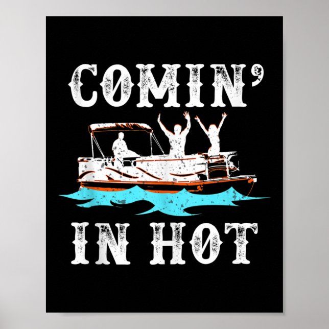 Kommer i Hett vid sjöstationen vid Pontoon River S Poster (Framsidan)