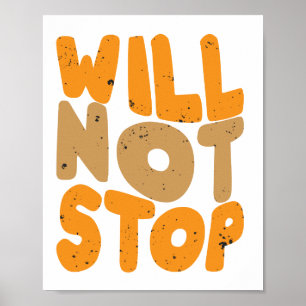 Kommer inte att stanna poster