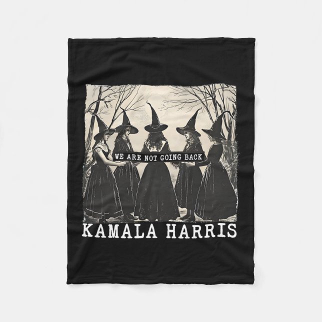 Kommer inte tillbaka Kamala Harris Tim Wheimer Wit Fleecefilt (Framsidan)