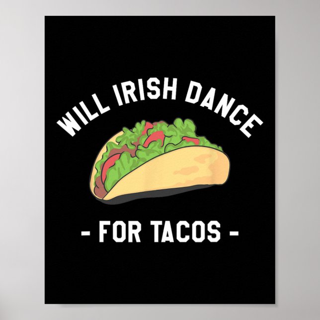 Kommer Irish Dance for Tacos St. Patrick's Day Sha Poster (Framsidan)
