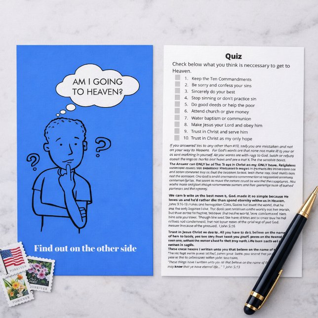 Kommer jag att få höra Quiz Bible Tract Flyer? (Skapare uppladdad)