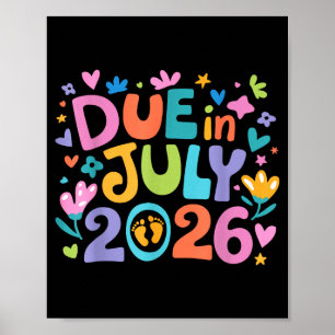 Kommer juli 2026 Förfallen till Nytt Bebis Mamma M Poster