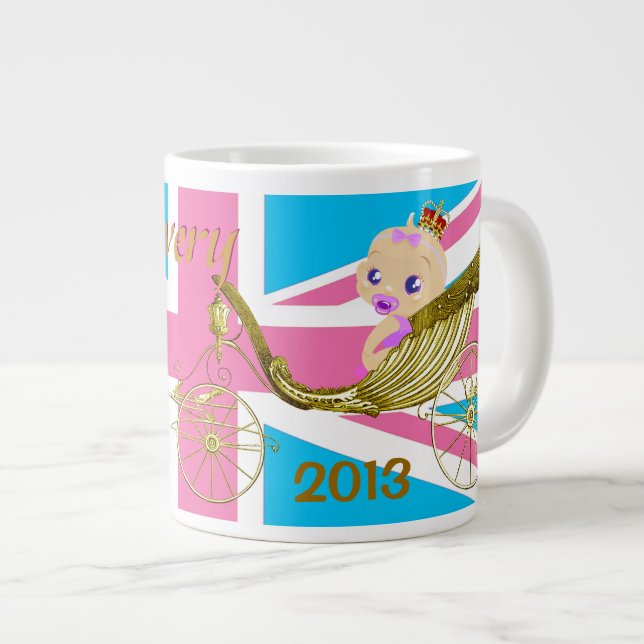Kommer Kate royal baby att hedra minnet av souveni Jumbo Mugg (Framsida höger)