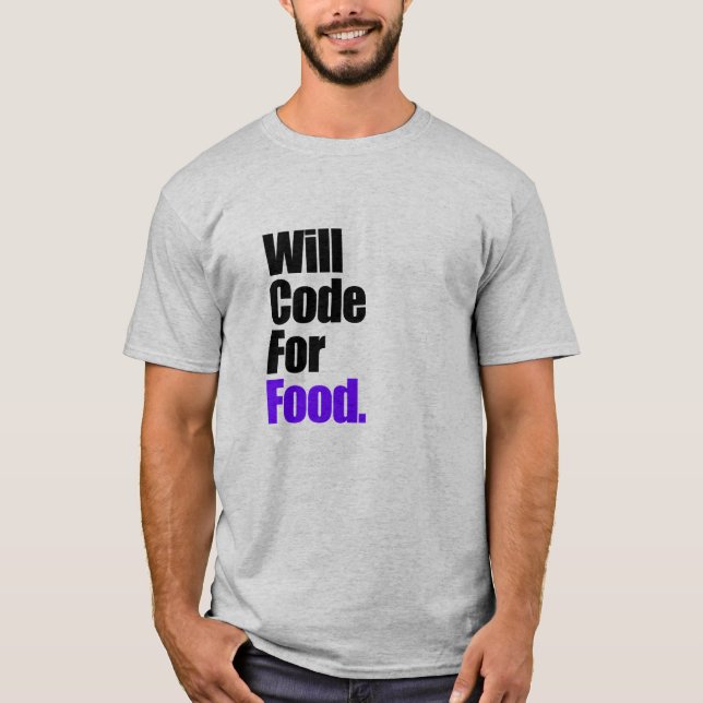 Kommer kod för livsmedel T-Shirt (Framsida)