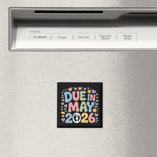 Kommer maj 2026 Förlossning i Ny Bebis Mamma Gravi Magnet