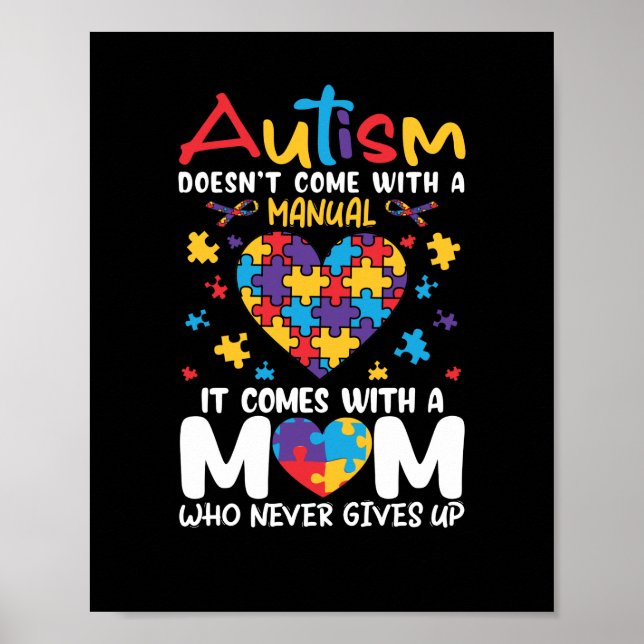 Kommer med en Mamma som aldrig Ge upp inspiration Poster (Framsidan)