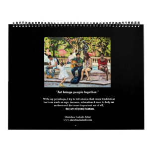 "Kommer med konst folk tillsammans" väggkalender Kalender
