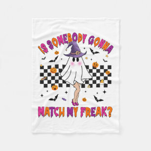 Kommer nån att matcha min Halloween-Freak? Fleecefilt