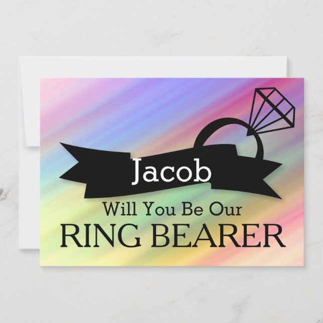 Kommer ni att bli vår inbjudan till Ring Bearer? (Framsida)