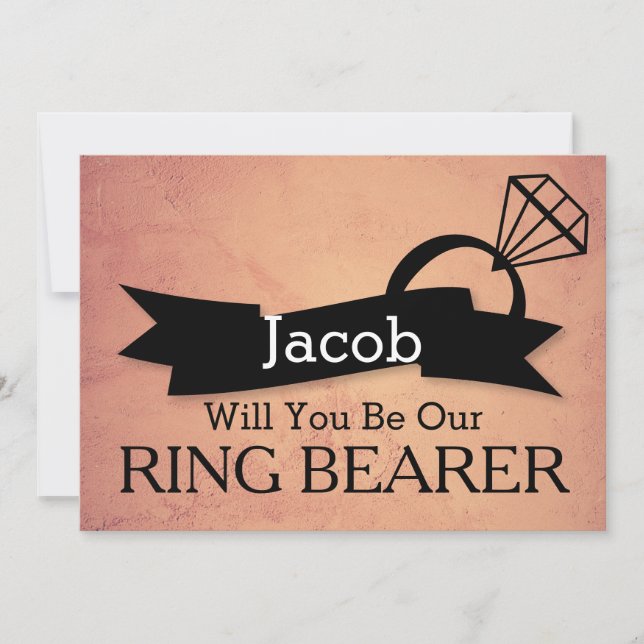 Kommer ni att bli vår inbjudan till Ring Bearer? (Framsida)