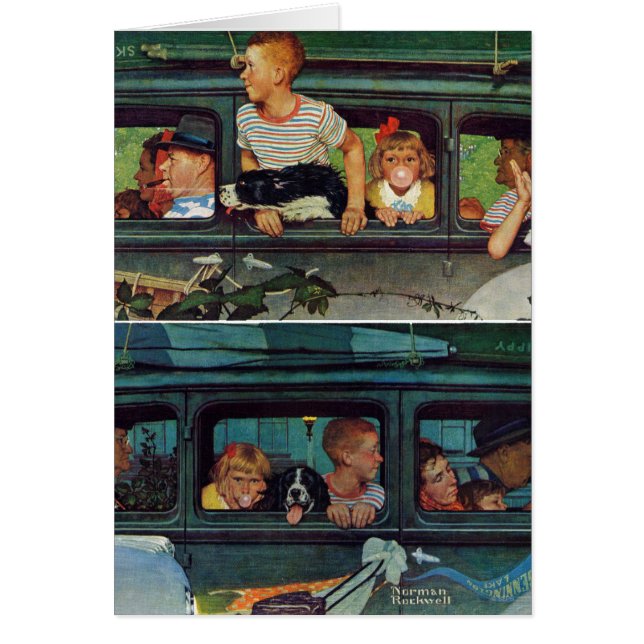 Kommer och går av Norman Rockwell OBS Kort (Framsidan)