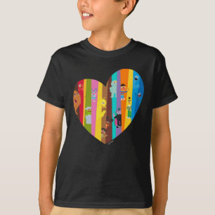 Kommer samman hjärta t shirt