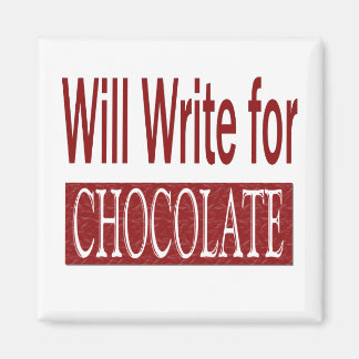 Kommer Skriva för Chocolate Gift for Writers Magnet