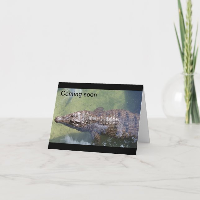 Kommer snart Alligator Kort (Framsida)
