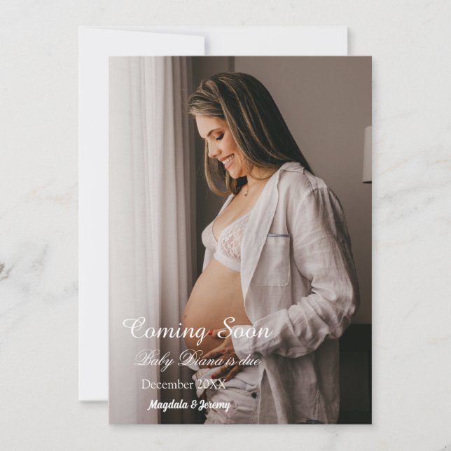 Kommer snart Anpassningsbar Fotomeddelande om Grav Inbjudningar (Framsida)