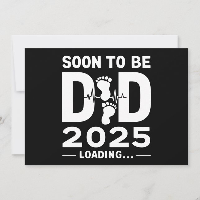 Kommer snart att bli Pappa nästa år 2025 Inbjudningar (Framsida)