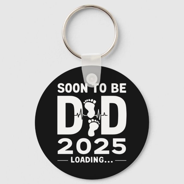 Kommer snart att bli Pappa nästa år 2025 Nyckelring (Framsida)