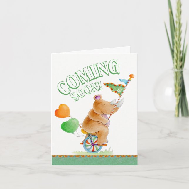 Kommer snart att tillkännages graviden stollig bab meddelande (Framsida)