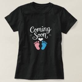 Kommer snart Baby-meddelande T-Shirt