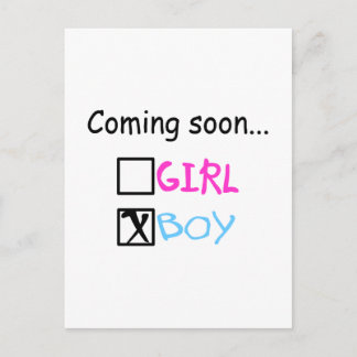 Kommer snart..(Boy) Vykort