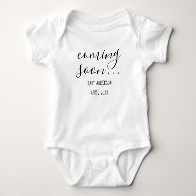 Kommer snart| Gravid Anteckning av baby-snabbdräkt T Shirt (Framsida)