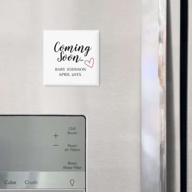 Kommer Snart Ny Bebis Annonseringsmagnet Magnet (In Situ (Fridge))
