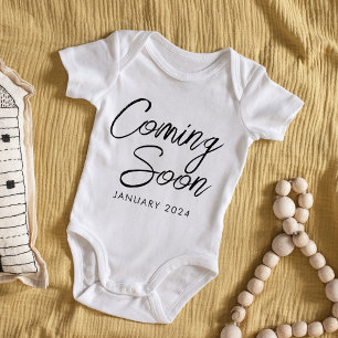 Kommer snart Nyfödd bebis meddelande Unisex T Shirt