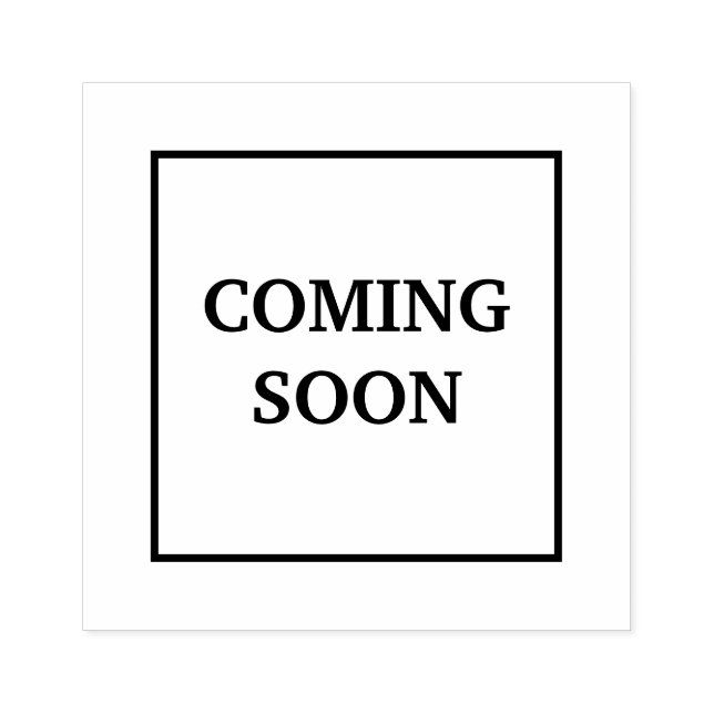 Kommer snart stämpel (Tryck)