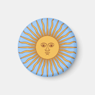 Kommer solsymbolsdekoren magnet