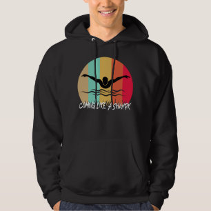 Kommer som en haj - Snabb simmare Hoodie