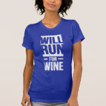 kommer springa att ha vin tee<br><div class="desc">Kommer springa för vin lustig maratont-shirt</div>