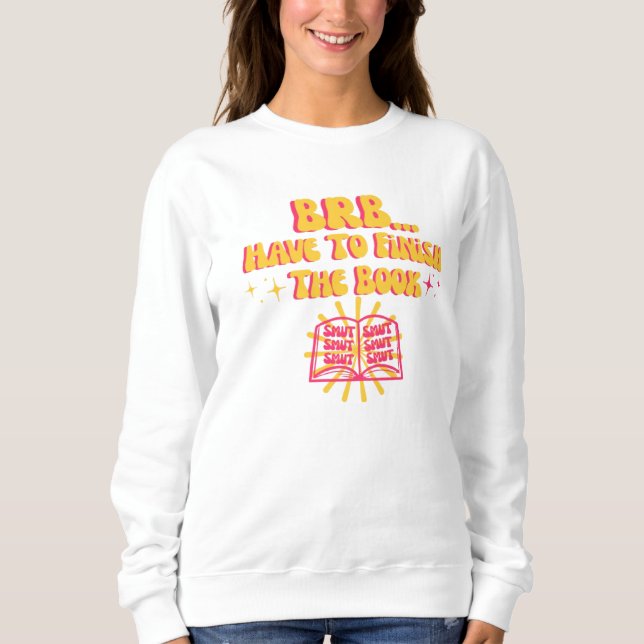 Kommer strax tillbaka, måste avsluta boken  t shirt (Framsida)