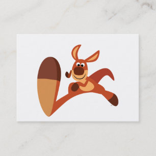 "Kommer!" Tecknad Kangaroo ACEO/Affärskort Visitkort