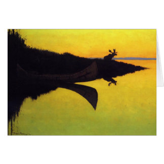 Kommer till anropet ~ Frederic Remington Hälsningskort