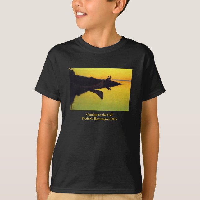 Kommer till anropet ~ Frederic Remington T Shirt (Framsida)