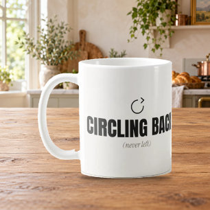 Kommer tillbaka (aldrig lämnat) Rolig Kontorsmugg Kaffemugg