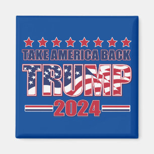 Kommer tillbaka Trump 2024 Magnet