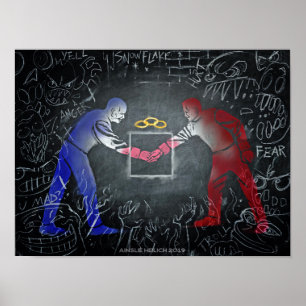 Kommer tillsammans där världen är stängd poster