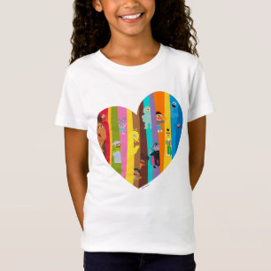 Kommer tillsammans hjärtat t shirt