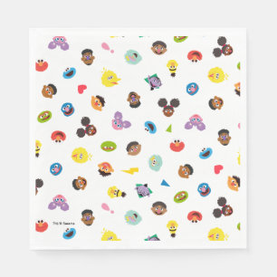 Kommer tillsammans med Ansikte Mönster Pappersservett