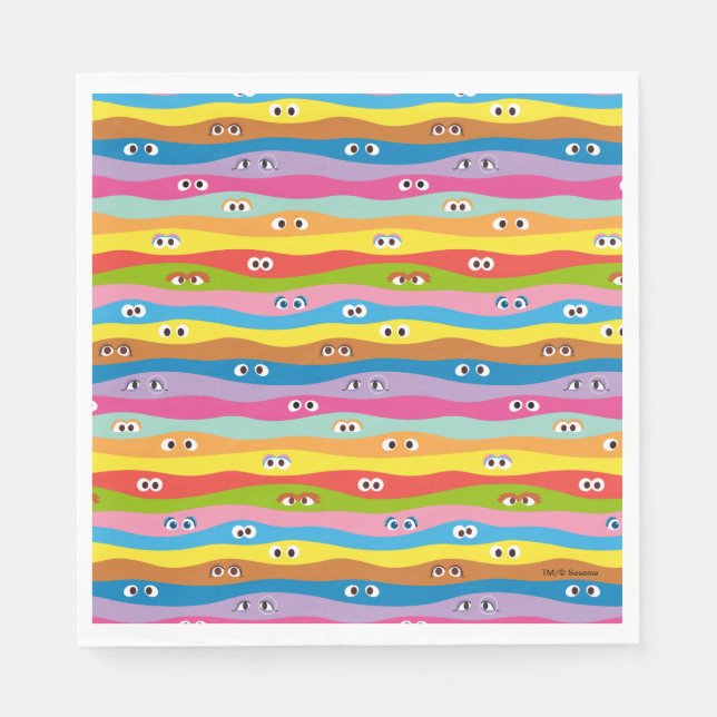 Kommer tillsammans med Öga Mönster Pappersservett (Framsidan)