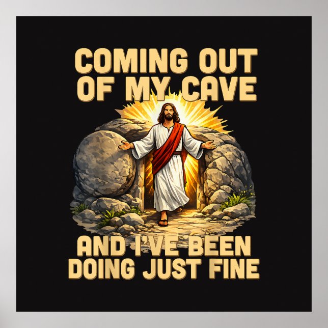 Kommer ut ur min grotta Jesu uppståndelse  Poster (Framsidan)