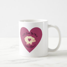Kommer vi att bli min Valentine? Kaffemugg