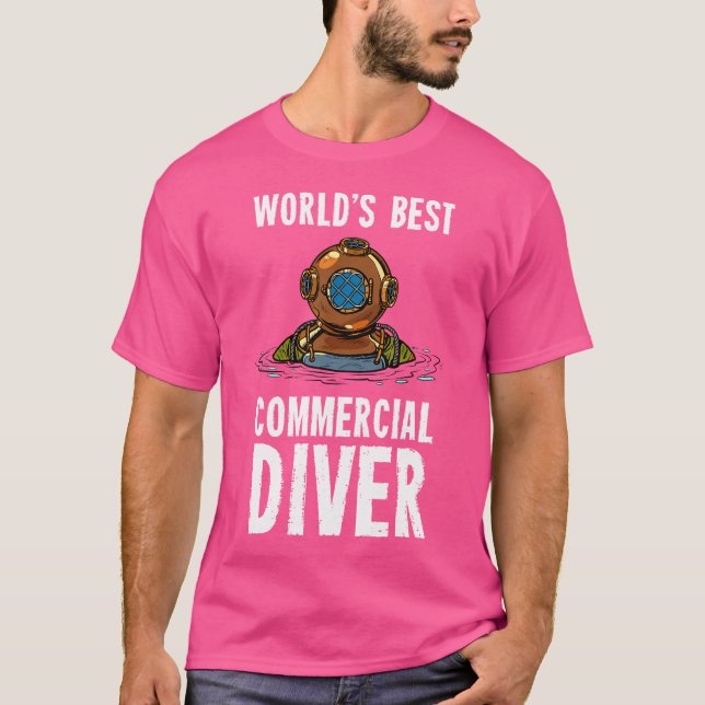 Kommersiell dykare t shirt (Framsida)