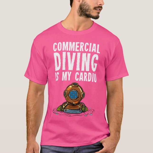 Kommersiell dykare t shirt (Framsida)