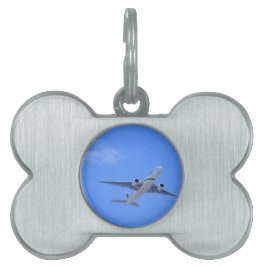 Kommersiell flygplan ID-bricka husdjur